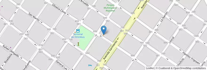 Mapa de ubicacion de The barber Don Caffe en 阿根廷, 布宜诺斯艾利斯省, Partido De San Pedro, San Pedro.