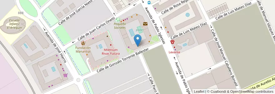 Mapa de ubicacion de The Chelsea English Centre en Испания, Мадрид, Мадрид, Cuenca Del Henares, Rivas-Vaciamadrid.