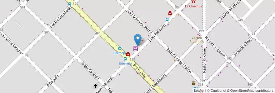 Mapa de ubicacion de The Cofee Bar en アルゼンチン, チャコ州, Departamento Primero De Mayo, Municipio De Margarita Belén, Margarita Belén.