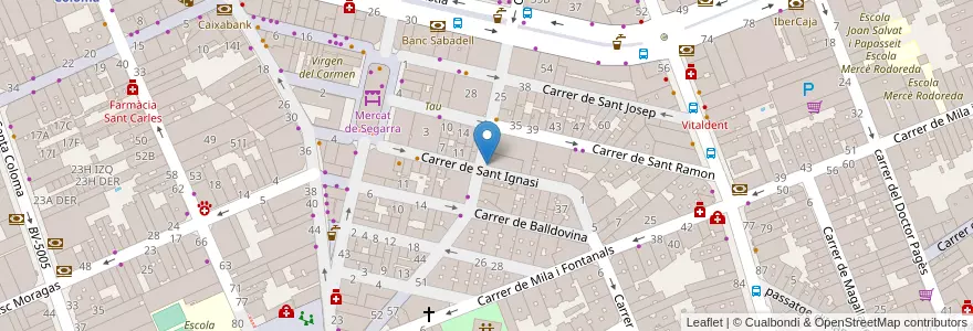 Mapa de ubicacion de The Corner en Espanha, Catalunha, Barcelona, Barcelonès, Santa Coloma De Gramenet.