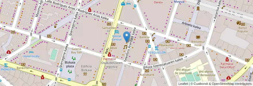 Mapa de ubicacion de The Drugstore en Испания, Страна Басков, Bizkaia, Bilboaldea, Бильбао.
