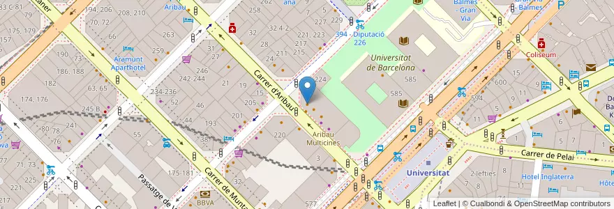 Mapa de ubicacion de The Fish & Chips Shop en İspanya, Catalunya, Barcelona, Barcelonès, Barcelona.