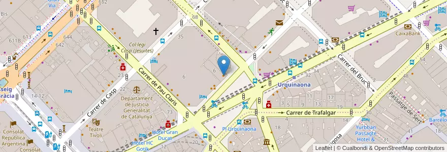 Mapa de ubicacion de The George Payne en Espanha, Catalunha, Barcelona, Barcelonès, Barcelona.