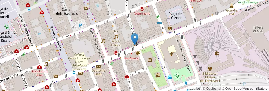Mapa de ubicacion de The Giuliani's House en Espanha, Catalunha, Barcelona, Garraf, Vilanova I La Geltrú.