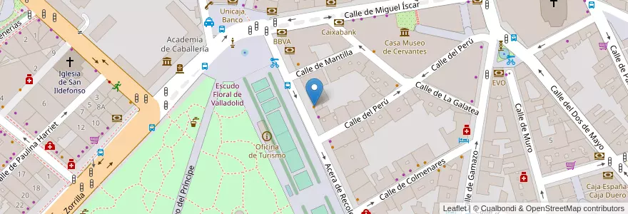 Mapa de ubicacion de The Good Burger en اسپانیا, Castilla Y León, Valladolid, Valladolid.