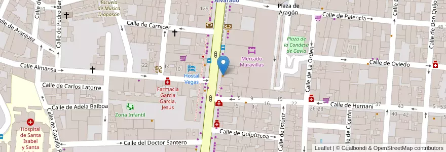 Mapa de ubicacion de The Good Burger en إسبانيا, منطقة مدريد, منطقة مدريد, Área Metropolitana De Madrid Y Corredor Del Henares, مدريد.