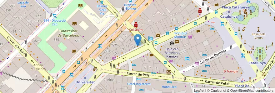 Mapa de ubicacion de The Good Burger en Espagne, Catalogne, Barcelone, Barcelonais, Barcelone.