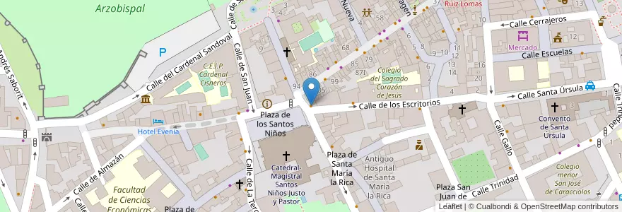 Mapa de ubicacion de The Green Irish Pub en Spagna, Comunidad De Madrid, Comunidad De Madrid, Área Metropolitana De Madrid Y Corredor Del Henares, Alcalá De Henares.