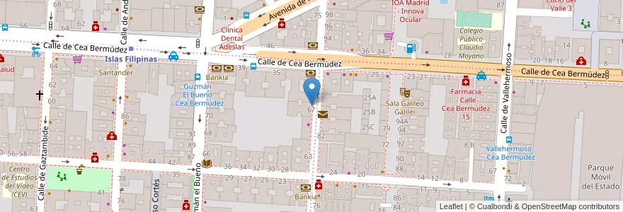Mapa de ubicacion de The Green Monkey; Cursos de idiomas en el Extranjero en 西班牙, Comunidad De Madrid, Comunidad De Madrid, Área Metropolitana De Madrid Y Corredor Del Henares, Madrid.