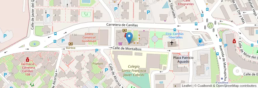 Mapa de ubicacion de The Handyman en إسبانيا, منطقة مدريد, منطقة مدريد, Área Metropolitana De Madrid Y Corredor Del Henares, مدريد.
