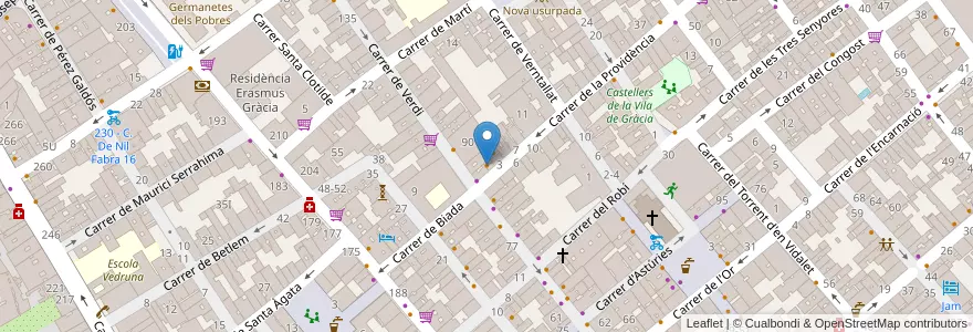 Mapa de ubicacion de The Hip Fish - Poke Bowls & Sushi Burritos en Sepanyol, Catalunya, Barcelona, Barcelonès, Barcelona.