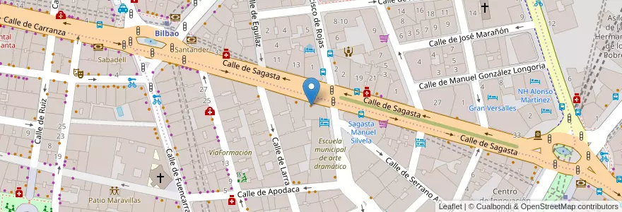 Mapa de ubicacion de The Japanese Burrito en Espanha, Comunidade De Madrid, Comunidade De Madrid, Área Metropolitana De Madrid Y Corredor Del Henares, Madrid.
