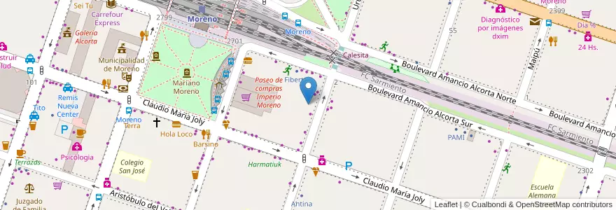 Mapa de ubicacion de The Kingz en Arjantin, Buenos Aires, Partido De Moreno, Moreno.