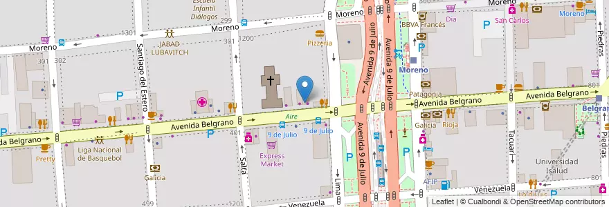Mapa de ubicacion de The Kitchen, Montserrat en Arjantin, Ciudad Autónoma De Buenos Aires, Comuna 1, Buenos Aires.