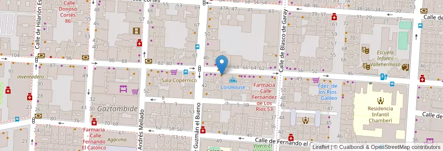 Mapa de ubicacion de The Little Big cafe en إسبانيا, منطقة مدريد, منطقة مدريد, Área Metropolitana De Madrid Y Corredor Del Henares, مدريد.