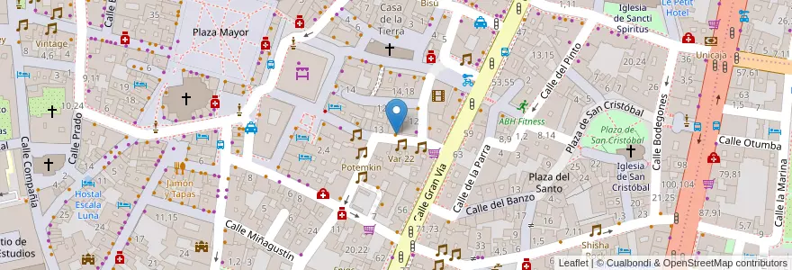 Mapa de ubicacion de The Liverpool Pub en Spagna, Castilla Y León, Salamanca, Campo De Salamanca, Salamanca.
