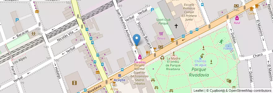 Mapa de ubicacion de The Oldest, Caballito en アルゼンチン, Ciudad Autónoma De Buenos Aires, ブエノスアイレス, Comuna 6.