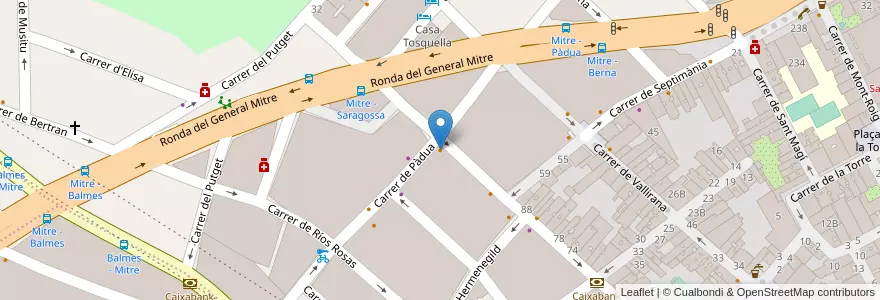 Mapa de ubicacion de The Pie Shoppe en إسبانيا, كتالونيا, برشلونة, بارسلونس, Barcelona.