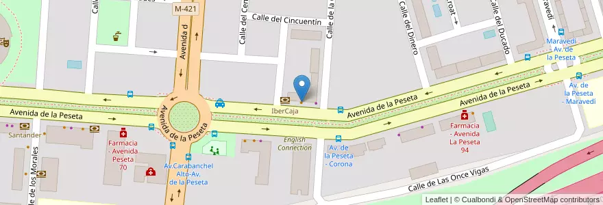 Mapa de ubicacion de The Royal Tavern en Испания, Мадрид, Мадрид, Área Metropolitana De Madrid Y Corredor Del Henares.