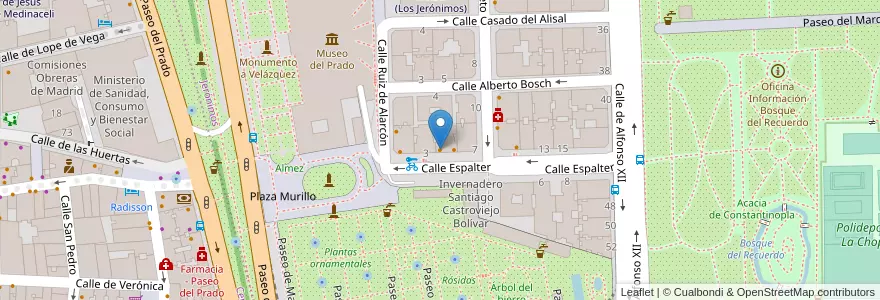 Mapa de ubicacion de The Spanish Farm en إسبانيا, منطقة مدريد, منطقة مدريد, Área Metropolitana De Madrid Y Corredor Del Henares, مدريد.