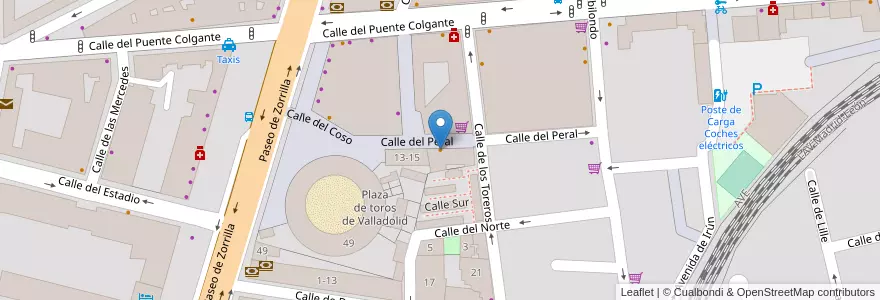 Mapa de ubicacion de The St. George's Pub en スペイン, カスティーリャ・イ・レオン州, Valladolid, Valladolid.