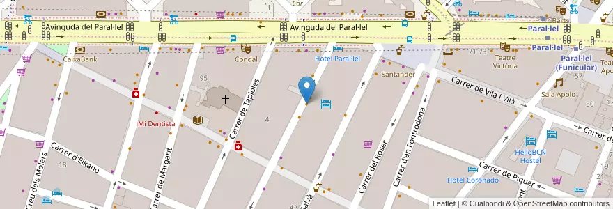Mapa de ubicacion de The Tatami Room en 스페인, Catalunya, Barcelona, Barcelonès, 바르셀로나.