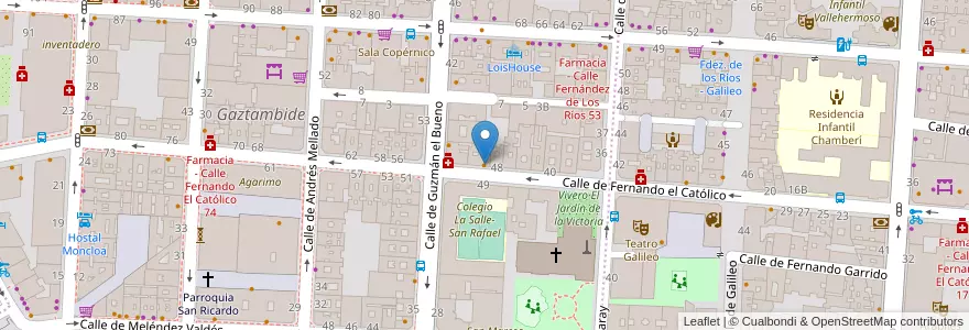 Mapa de ubicacion de The Toast Café en Spain, Community Of Madrid, Community Of Madrid, Área Metropolitana De Madrid Y Corredor Del Henares, Madrid.