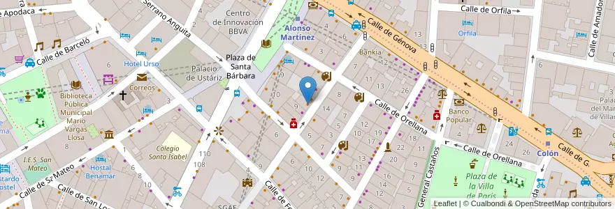Mapa de ubicacion de Thundercat Club en Испания, Мадрид, Мадрид, Área Metropolitana De Madrid Y Corredor Del Henares, Мадрид.