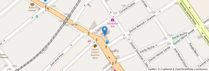 Mapa de ubicacion de Tiber Motors en الأرجنتين, بوينس آيرس, Partido De Avellaneda, Avellaneda.