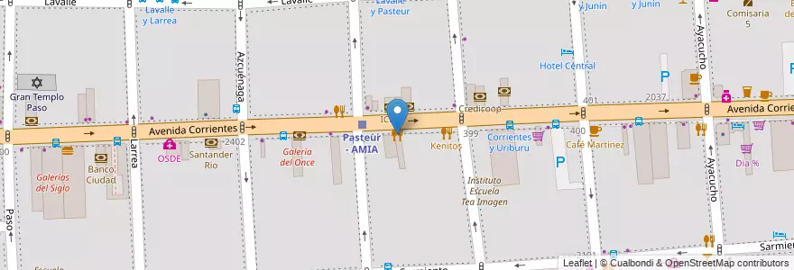 Mapa de ubicacion de Tibidabo, Balvanera en Arjantin, Ciudad Autónoma De Buenos Aires, Comuna 3, Buenos Aires.