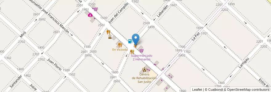 Mapa de ubicacion de Ticcio Helados en Argentina, Buenos Aires, Partido De La Matanza, Villa Luzuriaga.
