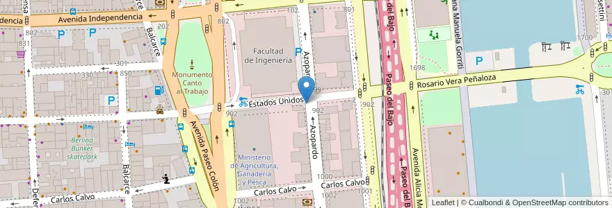 Mapa de ubicacion de Tickeadora en Arjantin, Ciudad Autónoma De Buenos Aires, Comuna 1, Buenos Aires.