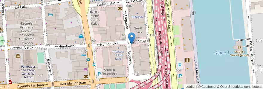 Mapa de ubicacion de Tickeadora en Argentinien, Ciudad Autónoma De Buenos Aires, Comuna 1, Buenos Aires.