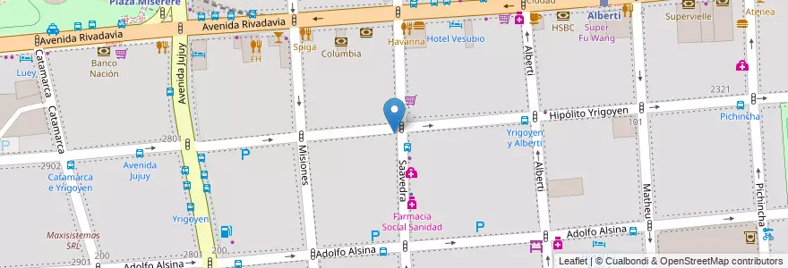 Mapa de ubicacion de Tickeadora, Balvanera en Argentina, Ciudad Autónoma De Buenos Aires, Comuna 3, Buenos Aires.