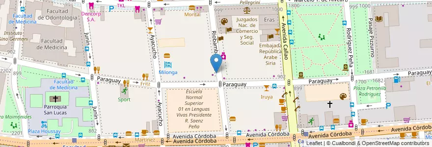 Mapa de ubicacion de Tickeadora, Recoleta en الأرجنتين, Ciudad Autónoma De Buenos Aires, Comuna 2, Buenos Aires.