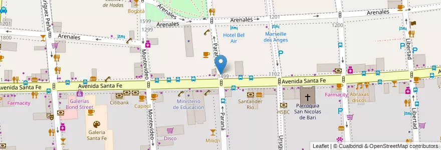 Mapa de ubicacion de Tickeadora, Recoleta en Argentina, Ciudad Autónoma De Buenos Aires, Comuna 2, Comuna 1, Buenos Aires.