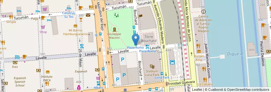 Mapa de ubicacion de Tickeadora, San Nicolas en Arjantin, Ciudad Autónoma De Buenos Aires, Comuna 1, Buenos Aires.