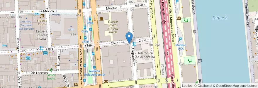 Mapa de ubicacion de Tickeadora en 阿根廷, Ciudad Autónoma De Buenos Aires, Comuna 1, 布宜诺斯艾利斯.