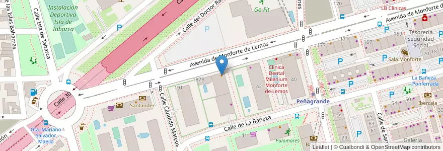 Mapa de ubicacion de Tie Break en スペイン, マドリード州, Comunidad De Madrid, Área Metropolitana De Madrid Y Corredor Del Henares, Madrid.