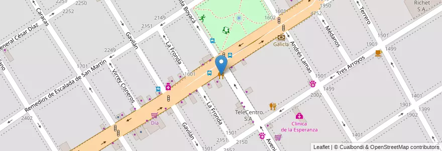 Mapa de ubicacion de Tiempo, Villa General Mitre en Argentine, Ciudad Autónoma De Buenos Aires, Buenos Aires, Comuna 11.