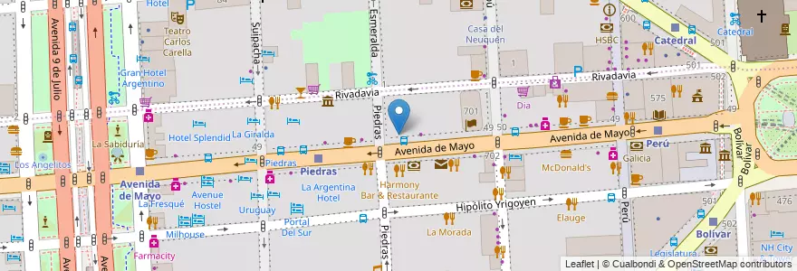 Mapa de ubicacion de Tienda de Café, Montserrat en Аргентина, Буэнос-Айрес, Comuna 1, Буэнос-Айрес.