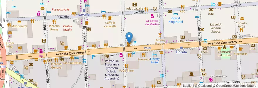 Mapa de ubicacion de Tienda de Café, San Nicolas en Argentina, Ciudad Autónoma De Buenos Aires, Comuna 1, Buenos Aires.