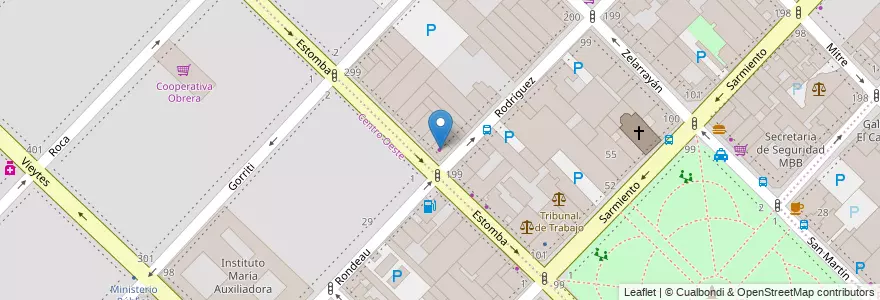 Mapa de ubicacion de Tienda del Delta en Argentine, Province De Buenos Aires, Partido De Bahía Blanca, Bahía Blanca.