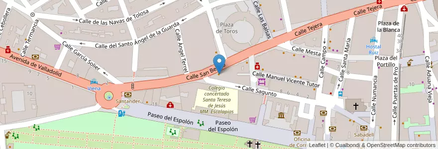 Mapa de ubicacion de Tiffany's en Испания, Кастилия И Леон, Soria, Soria, Comarca De Soria.