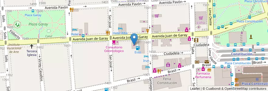 Mapa de ubicacion de Tigermarket, Constitucion en Argentina, Autonomous City Of Buenos Aires, Comuna 4, Comuna 1, Autonomous City Of Buenos Aires.