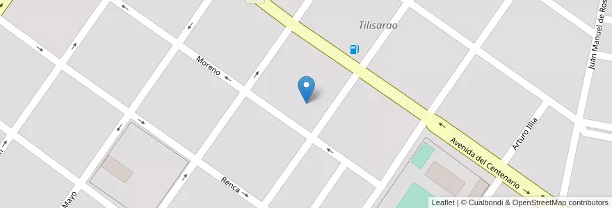 Mapa de ubicacion de Tilisarao en アルゼンチン, サンルイス州, Chacabuco, Municipio De Tilisarao.