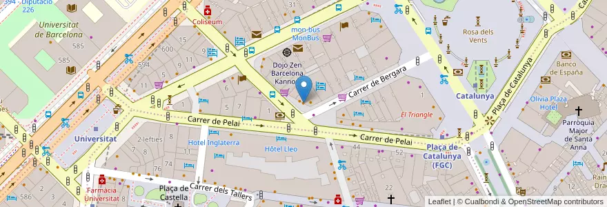 Mapa de ubicacion de Tim Hortons en اسپانیا, Catalunya, Barcelona, Barcelonès, Barcelona.