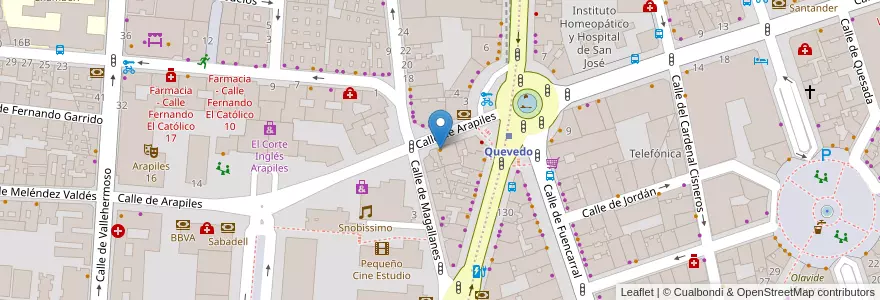 Mapa de ubicacion de Tim Horton's en Испания, Мадрид, Мадрид, Área Metropolitana De Madrid Y Corredor Del Henares, Мадрид.