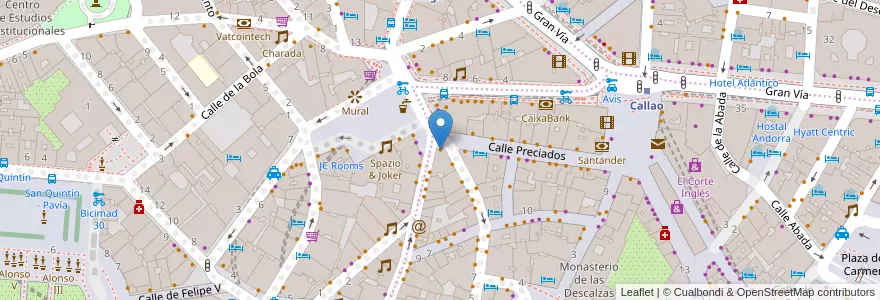 Mapa de ubicacion de Tim Hortons en إسبانيا, منطقة مدريد, منطقة مدريد, Área Metropolitana De Madrid Y Corredor Del Henares, مدريد.