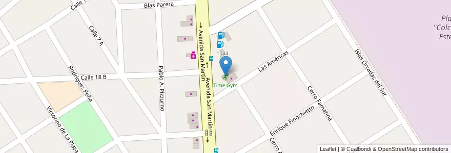Mapa de ubicacion de Time Gym en Argentina, Buenos Aires, Partido De Florencio Varela, Florencio Varela.